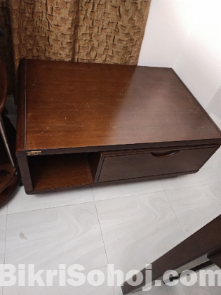Hatil Center table with rotating drawer